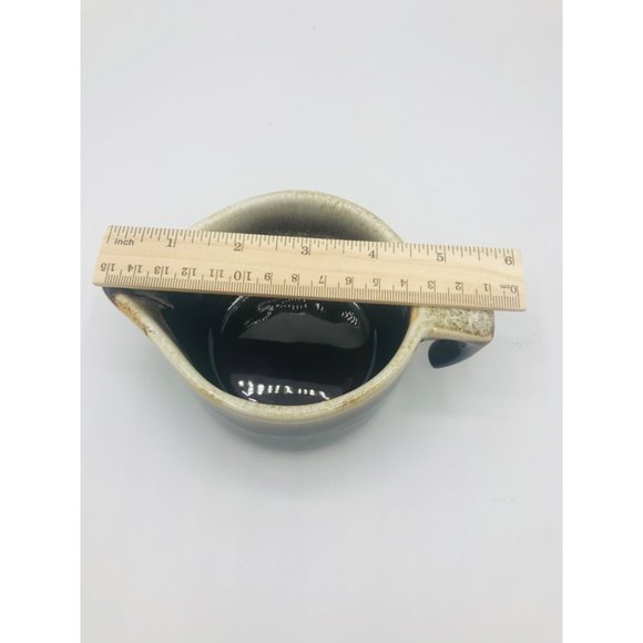 Vintage Pfaltzgraff brown drip open handle ceramic creamer. - Picture 9 of 11